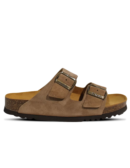 Mules Femme Scholl Josephine En Daim Taupe - F300501062