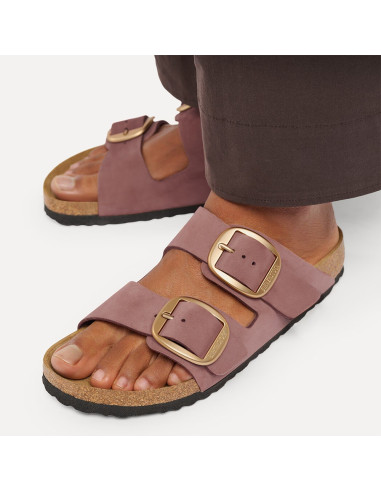 Birkenstock Arizona Big Buckle Pepper femme cuir nubuck 1032970