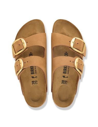 Birkenstock Arizona Big Buckle Mink femme cuir nubuck 1032989