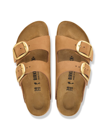 Birkenstock Arizona Big Buckle Mink femme cuir nubuck 1032989