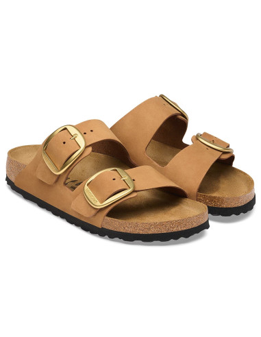 Birkenstock Arizona Big Buckle Mink femme cuir nubuck 1032989