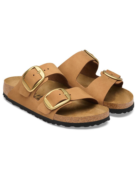 Birkenstock Arizona Big Buckle Mink femme cuir nubuck 1032989