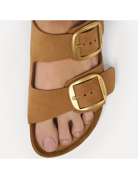Birkenstock Arizona Big Buckle Mink femme cuir nubuck 1032989