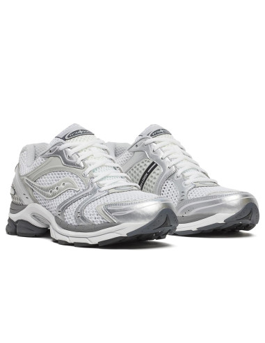 Saucony ProGrid Triumph 4 homme – Sneakers rétro running White Silver