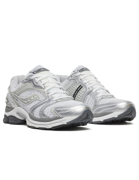 Saucony ProGrid Triumph 4 homme – Sneakers rétro running White Silver