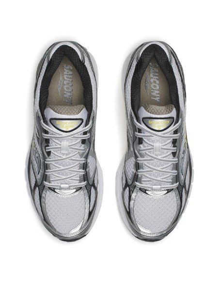 Saucony ProGrid Guide 7 homme – Sneakers rétro running Dark Grey Yellow White