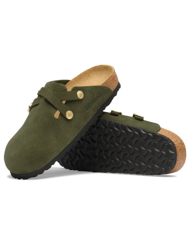 Birkenstock Blair Suede femme – Sabots en suède Thym