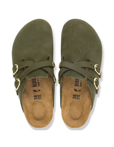 Birkenstock Blair Suede femme – Sabots en suède Thym