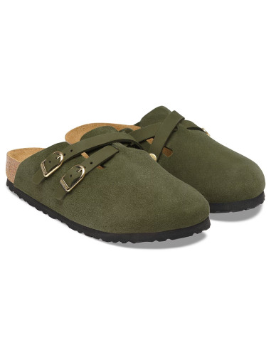 Birkenstock Blair Suede femme – Sabots en suède Thym