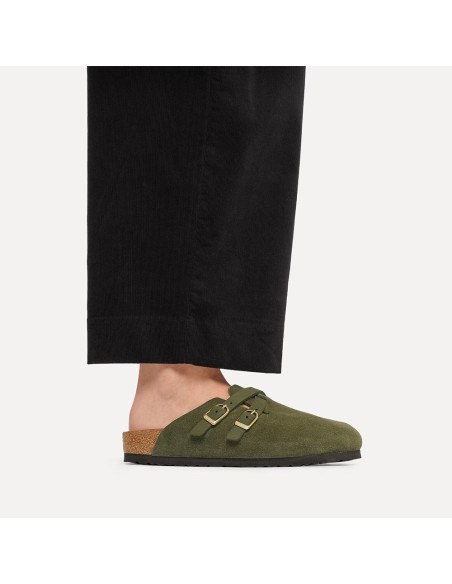 Birkenstock Blair Suede femme – Sabots en suède Thym