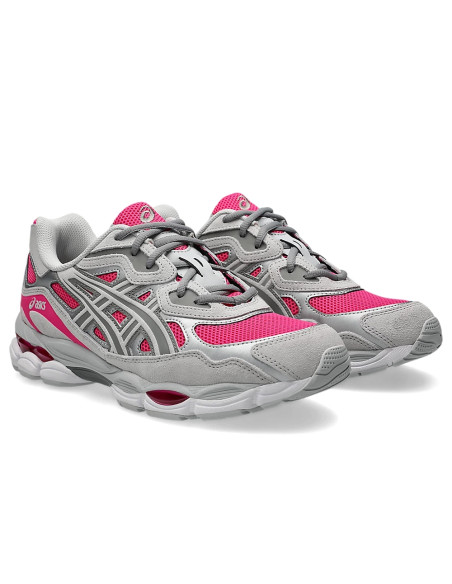 ASICS GEL-NYC Mixte Rose Fluo Gris Clair – Sneakers Lifestyle