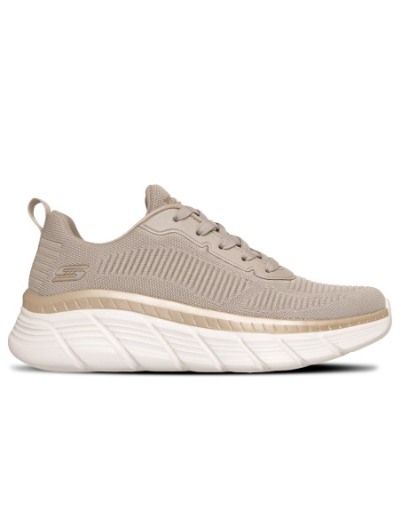 Baskets femme Skechers BOBS B Flex Hi Flying Hi Beige 117385-TPGD