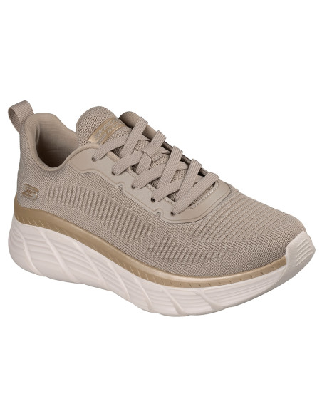 Baskets femme Skechers BOBS B Flex Hi Flying Hi Beige 117385-TPGD