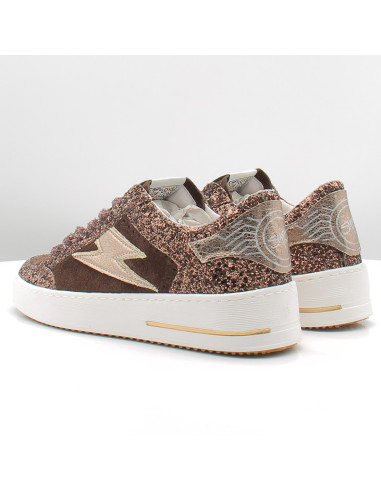 Baskets de Ville Femme SMR23 Noubar Brown Pailleté NOUBAR E154H