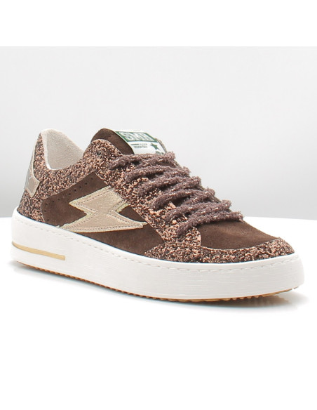 Baskets de Ville Femme SMR23 Noubar Brown Pailleté NOUBAR E154H
