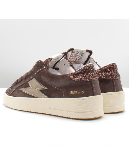 Baskets de Ville Femme SMR23 Maya Marron/Doré MAYA E164A