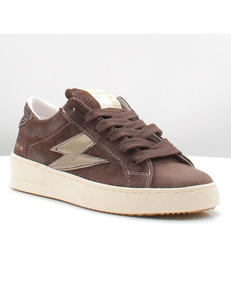 Baskets de Ville Femme SMR23 Maya Marron/Doré MAYA E164A