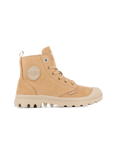 Boots Femme Palladium Pampa Hi Zip WL Camel 95982-252-M Nubuck