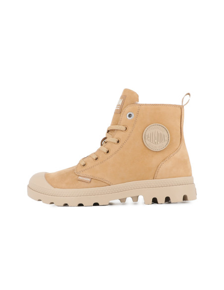 Boots Femme Palladium Pampa Hi Zip WL Camel 95982-252-M Nubuck
