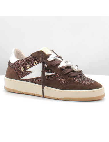 Baskets de Ville Femme Semerdjian Dany Marron à Paillettes E196