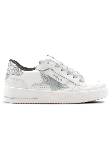 Sneakers Femme Semerdjian Ale Blanc Argent à paillettes ALE E451H
