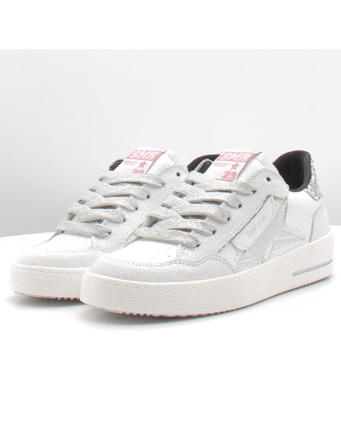 Sneakers Femme Semerdjian Ale Blanc Argent à paillettes ALE E451H