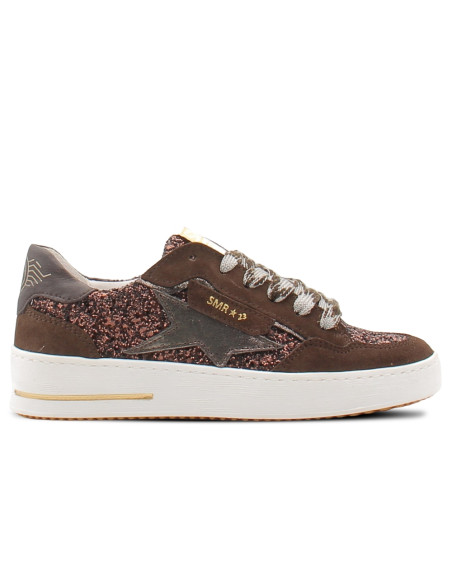 Sneakers Femme Semerdjian Ale Marron à paillettes