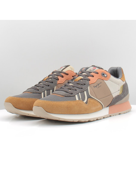 Baskets de Ville Homme Pepe Jeans Brit Land M Beige PMS400027-865