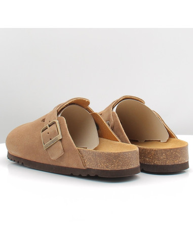 Sabots homme Scholl Olivier Suede Dark Beige | Confort casual