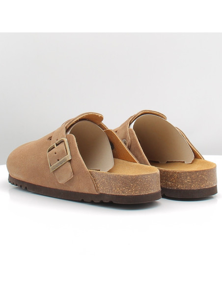 Sabots homme Scholl Olivier Suede Dark Beige | Confort casual