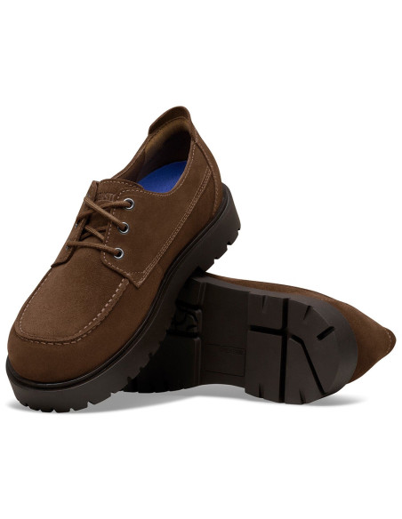 Chaussures Homme Birkenstock Highwood Moc Lace Low 1031885 Suede
