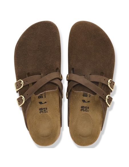 Sabots Femme Birkenstock Blair Suede Leather Narrow 1032983