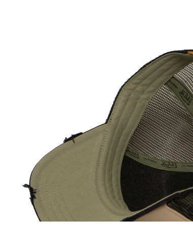 Casquette Mixte Von Dutch Crew Trucker Beige Noir VD/1/CT/CREW/37