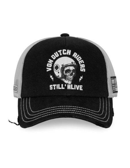 Casquette Mixte Von Dutch Crew Trucker Riders Noir Gris CREW/38