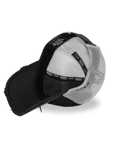 Casquette Mixte Von Dutch Crew Trucker Riders Noir Gris CREW/38