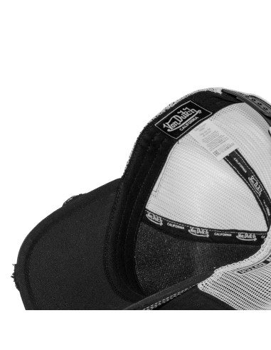 Casquette Mixte Von Dutch Crew Trucker Riders Noir Gris CREW/38