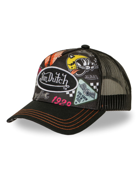 Casquette Trucker Mixte Von Dutch Sublimation Noir VD/1/CT/SUBL/19