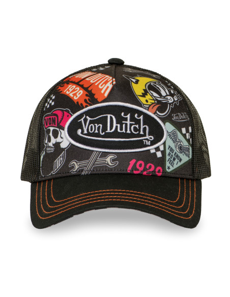 Casquette Trucker Mixte Von Dutch Sublimation Noir VD/1/CT/SUBL/19