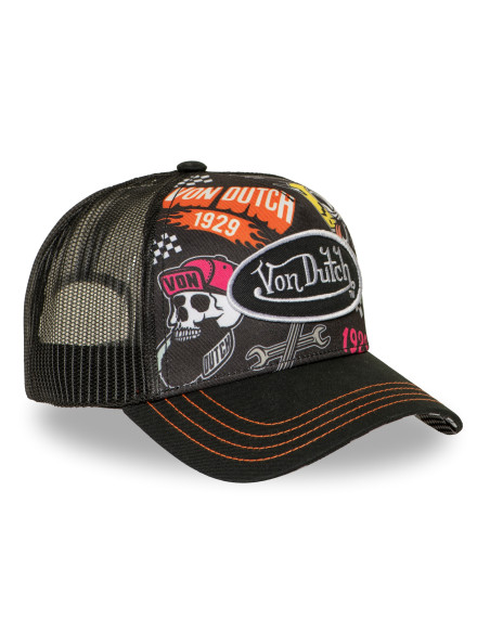 Casquette Trucker Mixte Von Dutch Sublimation Noir VD/1/CT/SUBL/19