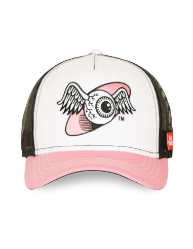 Casquette Trucker Mixte Von Dutch Œil Blanc Rose Noir VD/2/CB/OEIL