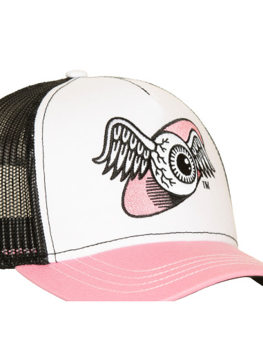 Casquette Trucker Mixte Von Dutch Œil Blanc Rose Noir VD/2/CB/OEIL