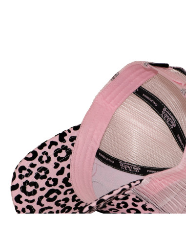 Casquette Trucker Mixte Von Dutch Verle Léopard Rose VD/2/CB/VERLE