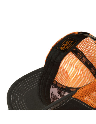 Casquette Trucker Mixte Von Dutch Urban Noir Orange VD/1/CB/URB/05