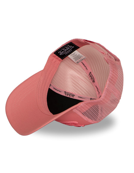 Casquette Homme Von Dutch Baseball Logo Brodé Rose VD/1/CB/EMB/05