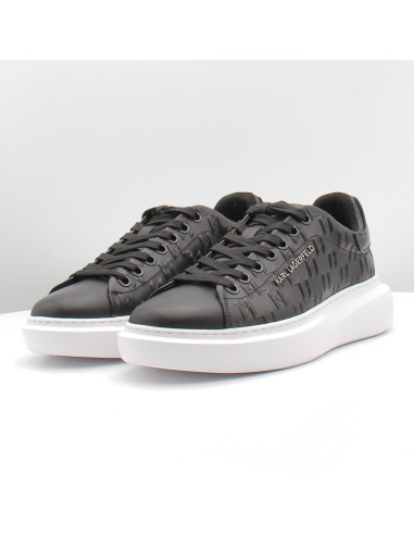 Baskets Homme Karl Lagerfeld Kore Monogram Emboss Lo Noir KL56549K-000