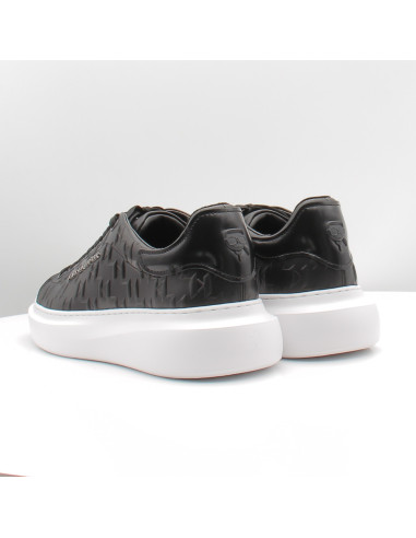 Baskets Homme Karl Lagerfeld Kore Monogram Emboss Lo Noir KL56549K-000