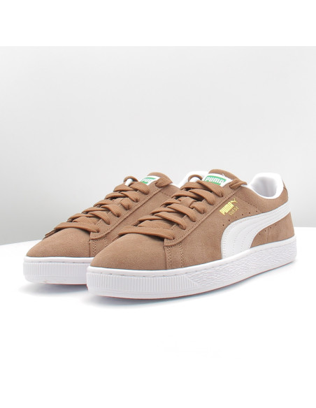 Sneakers Mixte Puma Suede Classic Haute Coffee-PUMA White
