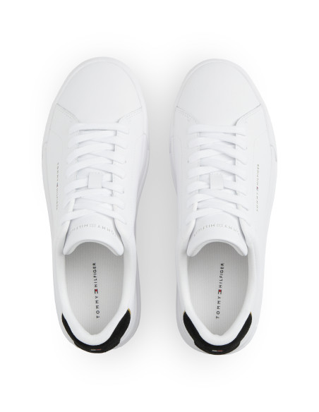 Baskets de ville Homme Tommy Hilfiger TH Court Blanc Noir FM05367-0K7