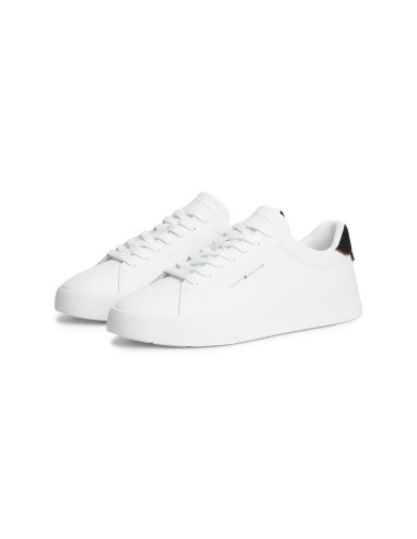 Baskets de ville Homme Tommy Hilfiger TH Court Blanc Noir FM05367-0K7