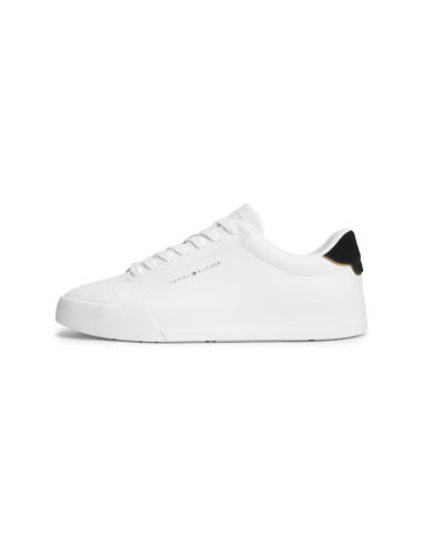 Baskets de ville Homme Tommy Hilfiger TH Court Blanc Noir FM05367-0K7